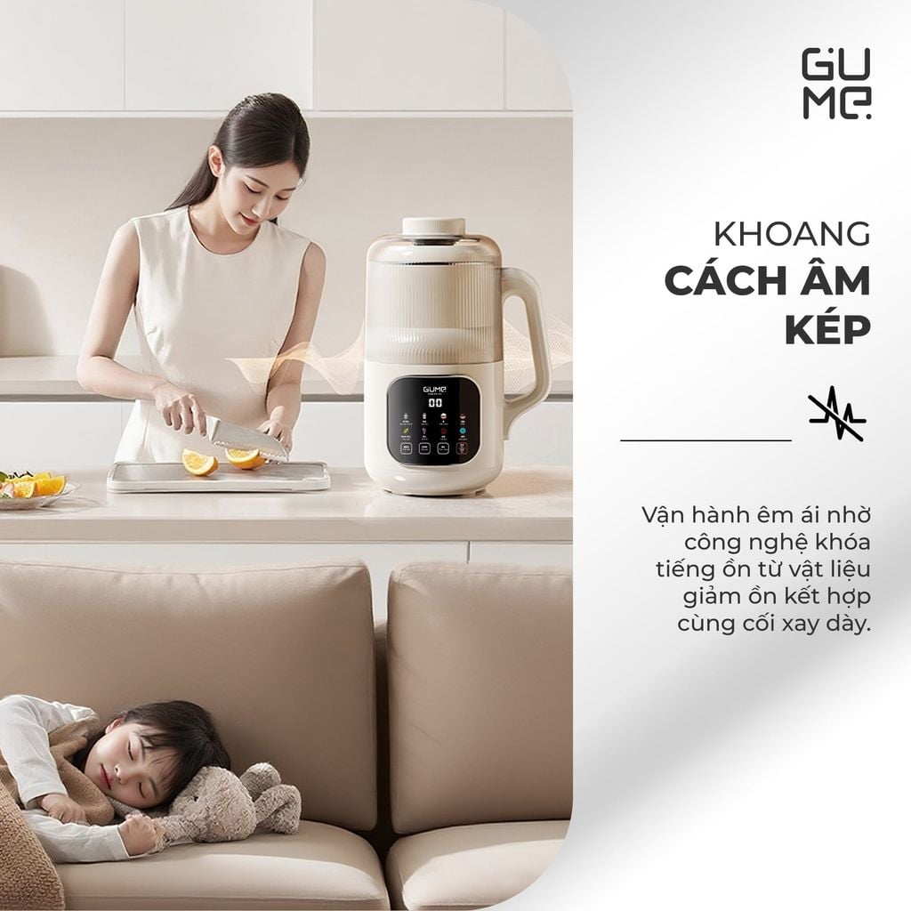Máy Làm Sữa Hạt Mini Ultra Pro Gume MSB03