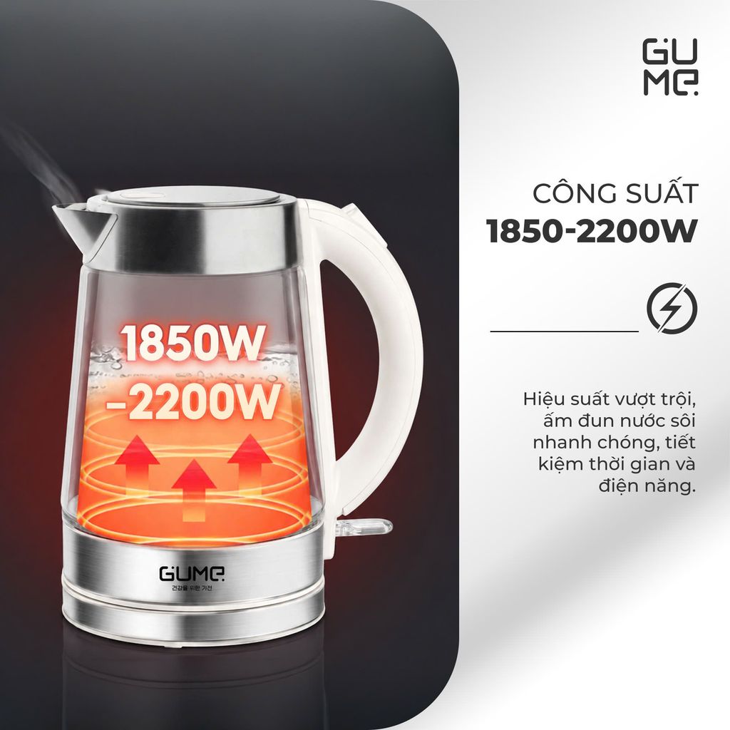 Ấm Siêu Tốc Gume 1.7L GM - EK042