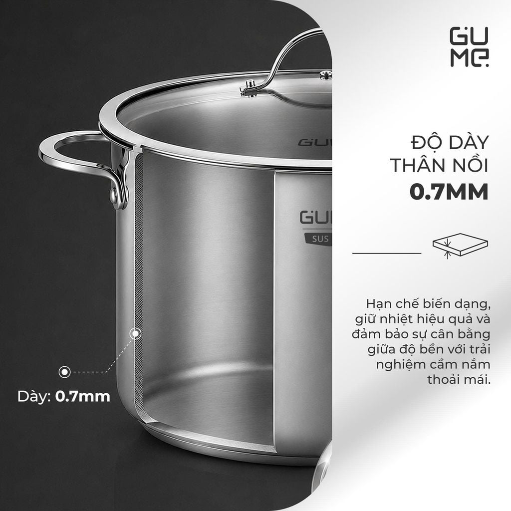 Nồi Luộc Gà Gume GM - GMP9X Size 30cm 16L