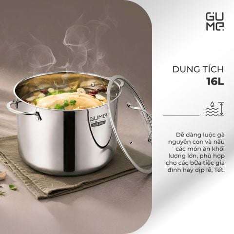  Nồi Luộc Gà Gume GM - GMP9X Size 30cm 16L 