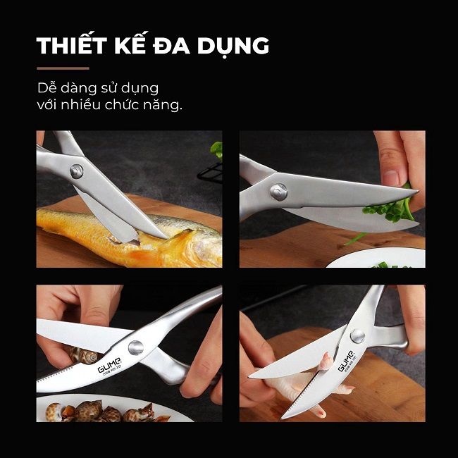 Kéo Cắt Thực Phẩm Chuyên Dụng GUME KOREA GMK24 Chính hãng - Bảo Hành 1 Đổi 1 Trong 15 Ngày