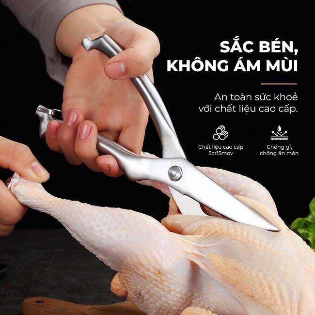Kéo Cắt Thực Phẩm Chuyên Dụng GUME KOREA GMK24 Chính hãng - Bảo Hành 1 Đổi 1 Trong 15 Ngày