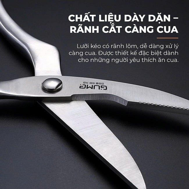Kéo Cắt Thực Phẩm Chuyên Dụng GUME KOREA GMK24 Chính hãng - Bảo Hành 1 Đổi 1 Trong 15 Ngày