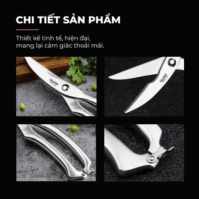 Kéo Cắt Thực Phẩm Chuyên Dụng GUME KOREA GMK24 Chính hãng - Bảo Hành 1 Đổi 1 Trong 15 Ngày