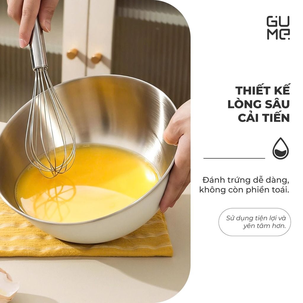 Bộ Rổ Chậu Inox 304 Gume GM - DR0025 Size 25cm
