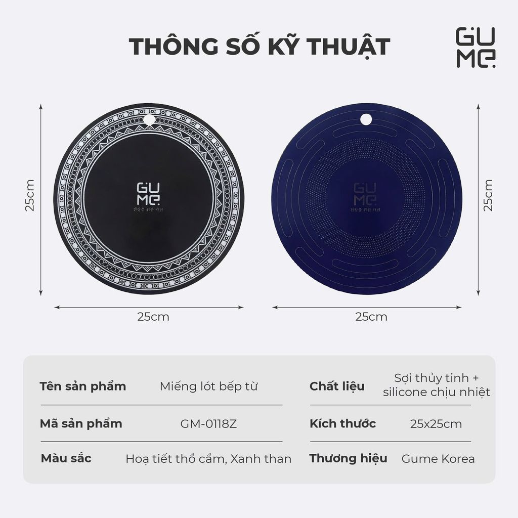 Miếng Lót Mặt Bếp Từ Gume GM-0118Z