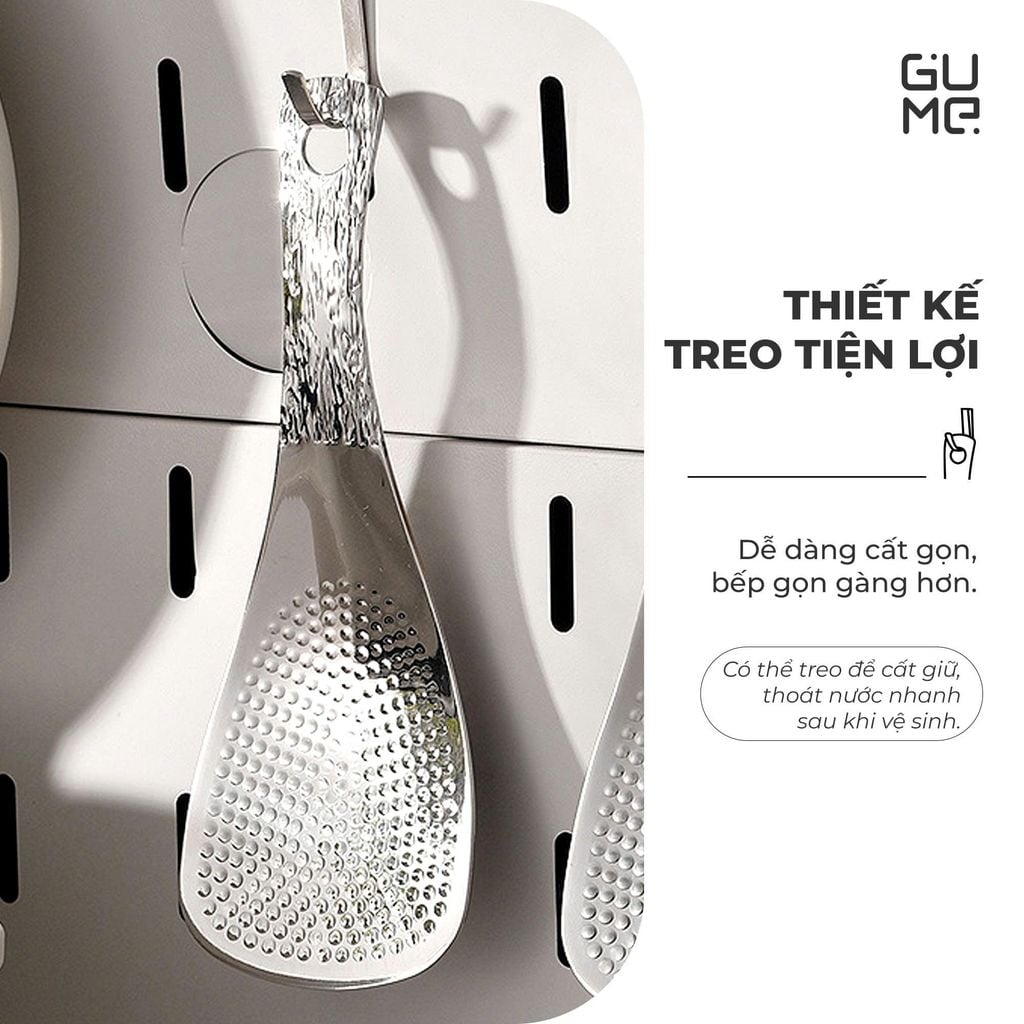 Muôi Xới Cơm Inox Phủ Titanium Cao Cấp Gume GM-D2116