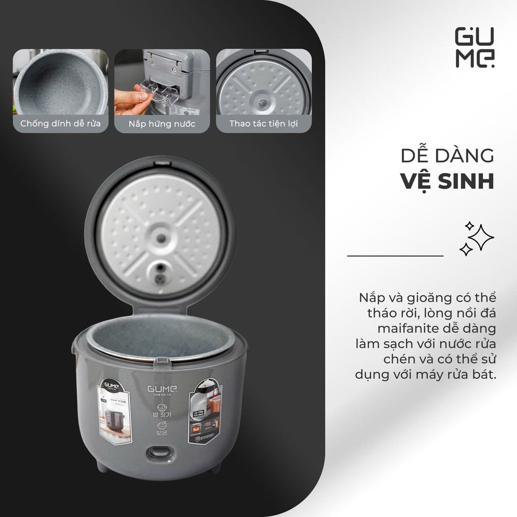 Nồi Cơm Điện Gume 1.8L GM - RC1261G