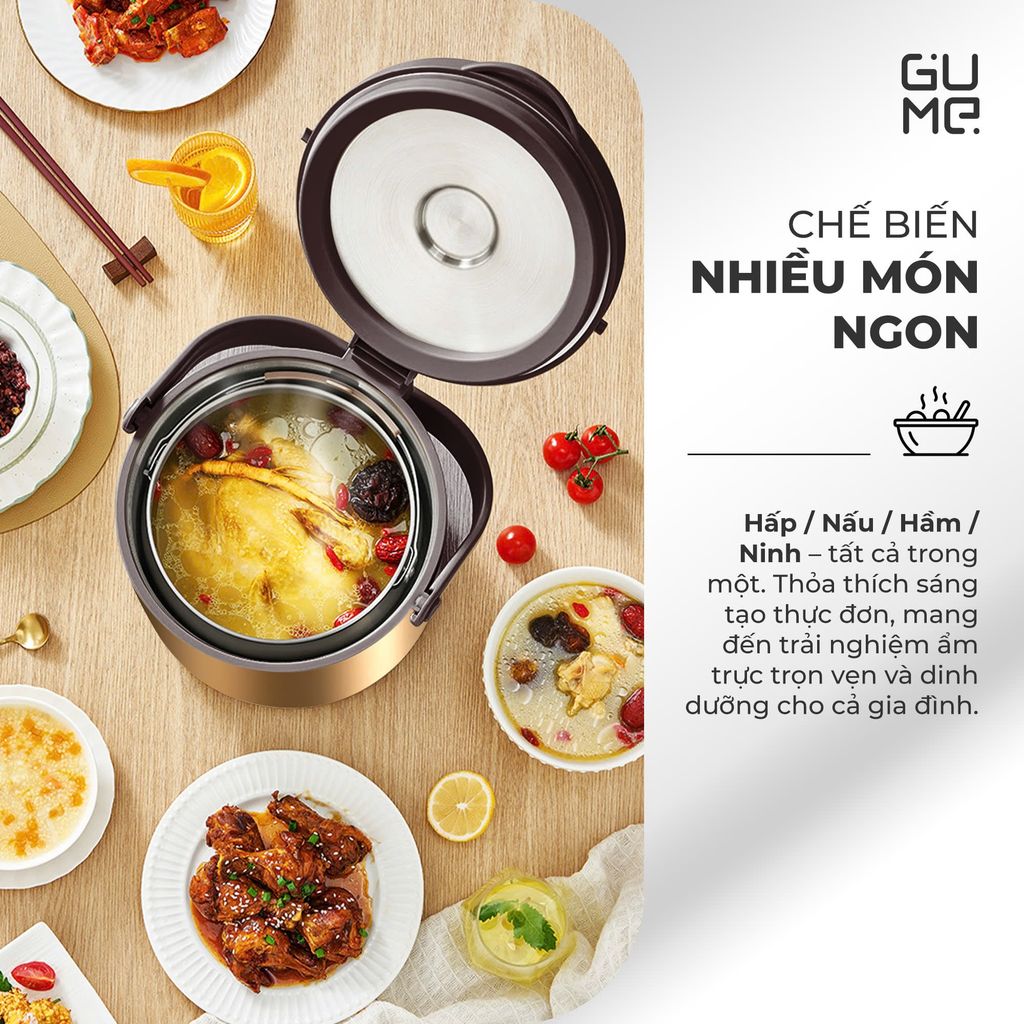 Nồi Ủ Chân Không 8L Plus Gume