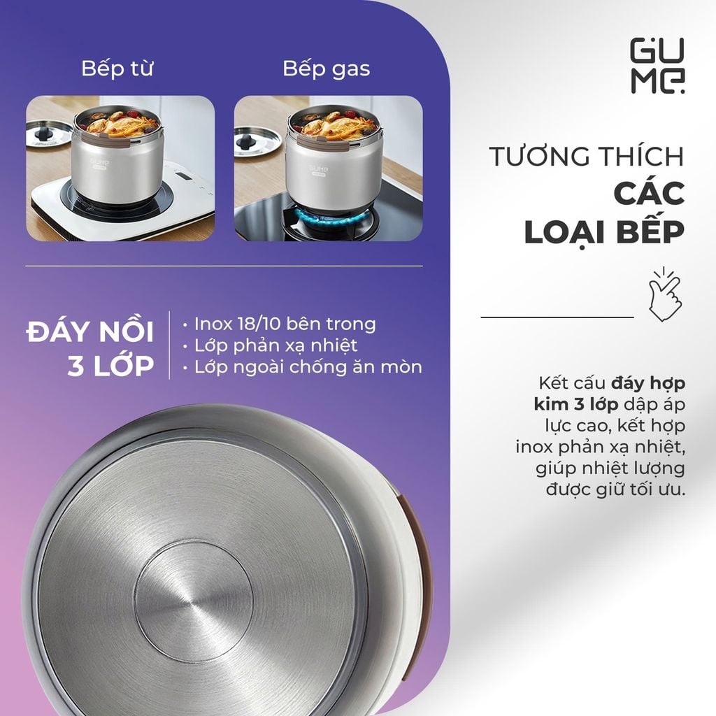 Nồi Ủ Chân Không 8L Plus Gume