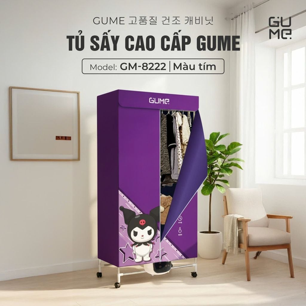 TỦ SẤY CAO CẤP GUME GM-8222 THƯƠNG HIỆU HÀN QUỐC - BẢO HÀNH 12 THÁNG
