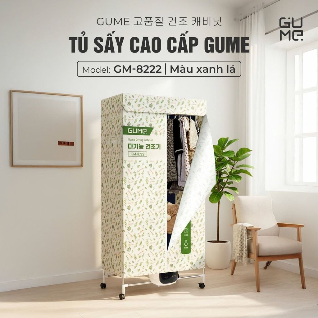 TỦ SẤY CAO CẤP GUME GM-8222 THƯƠNG HIỆU HÀN QUỐC - BẢO HÀNH 12 THÁNG