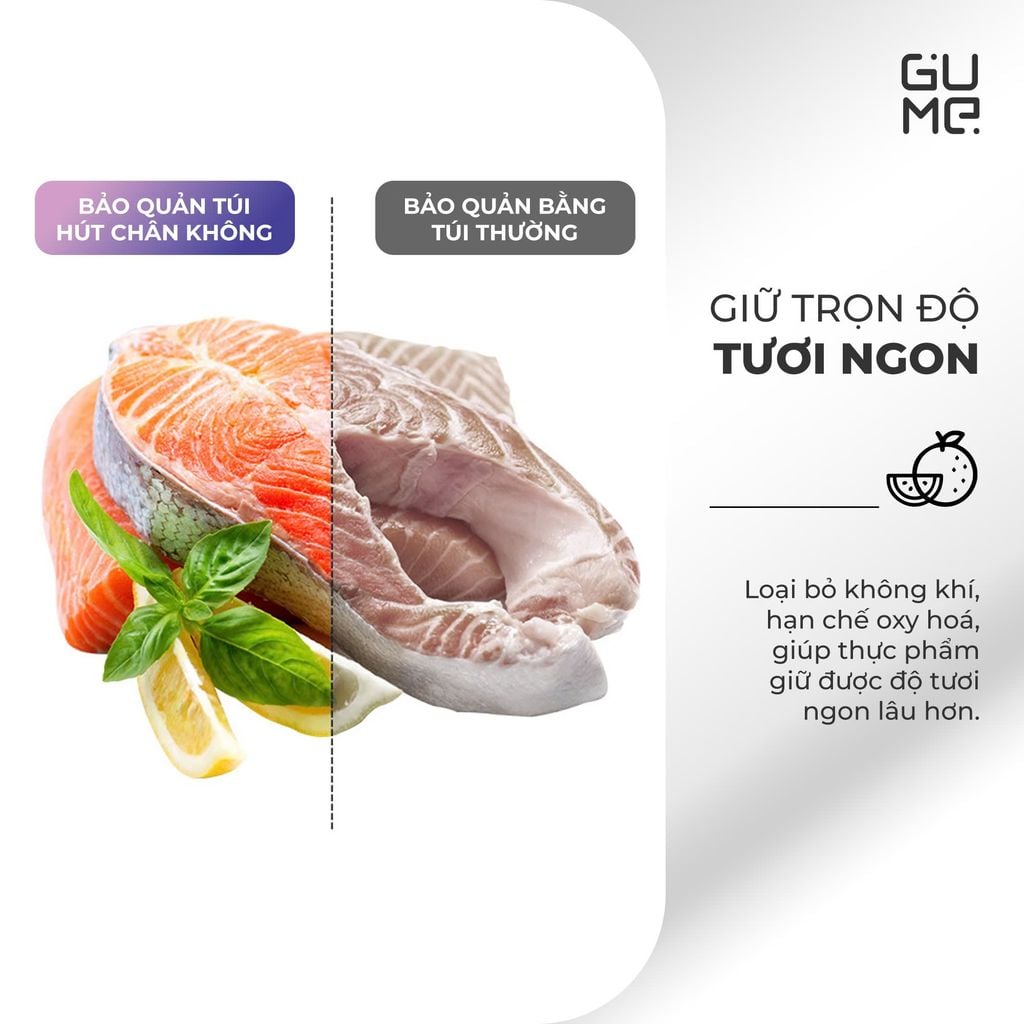 Túi Hút Chân Không Thực Phẩm 1 Mặt Nhám Gume