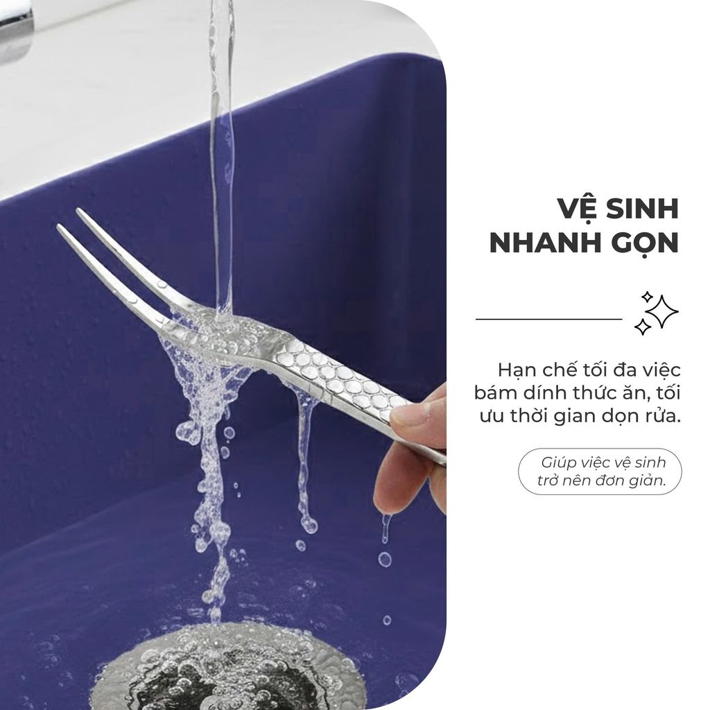 Bộ 6 Nĩa Hoa Quả Inox 18/10 Gume GM - D2117