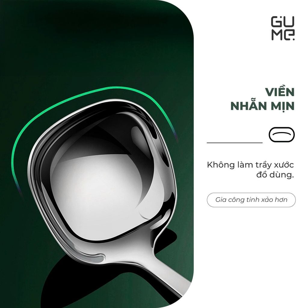 Muôi Canh Dáng Vuông Inox 316 Gume GM - D2119