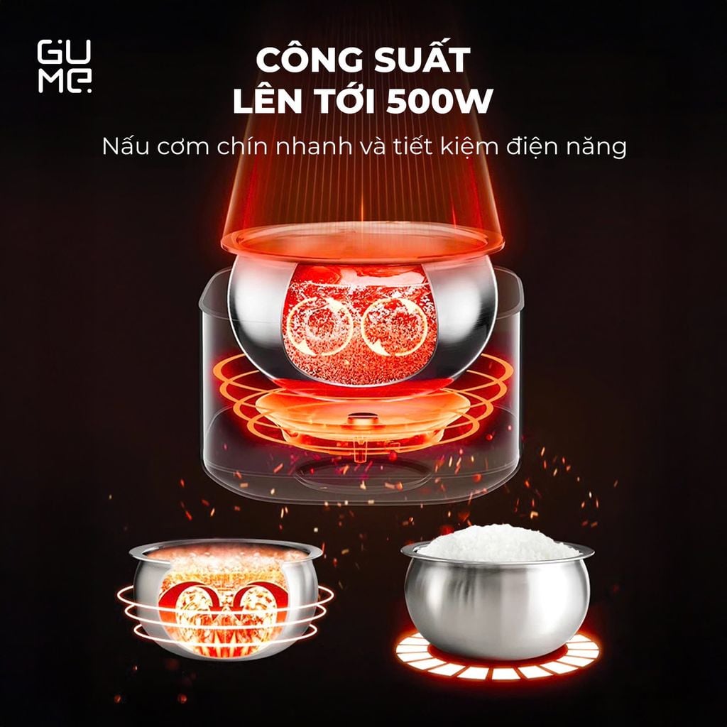 NỒI CƠM ĐIỆN TÁCH ĐƯỜNG GUME GM-RC1430 - Bảo hành 12 tháng chính hãng