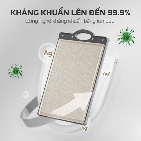  Thớt Kháng Khuẩn Cao Cấp 2 Mặt GUME KOREA- TGI-02 - Bảo hành 1 đổi 1 trong 15 ngày 