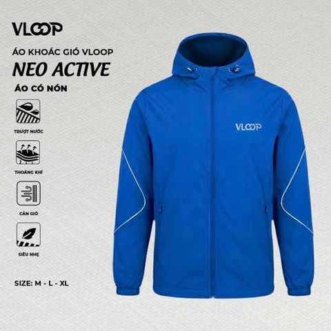 ÁO KHOÁC GIÓ THỂ THAO CAO CẤP NEO ACTIVE - CÓ NÓN