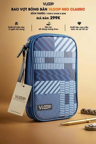 BAO VỢT BÓNG BÀN 2 NGĂN VLOOP NEO CLASSIC  2026 – TIỆN LỢI VÀ CÁ TÍNH!