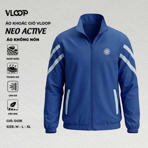 ÁO KHOÁC GIÓ THỂ THAO CAO CẤP NEO ACTIVE - KHÔNG NÓN