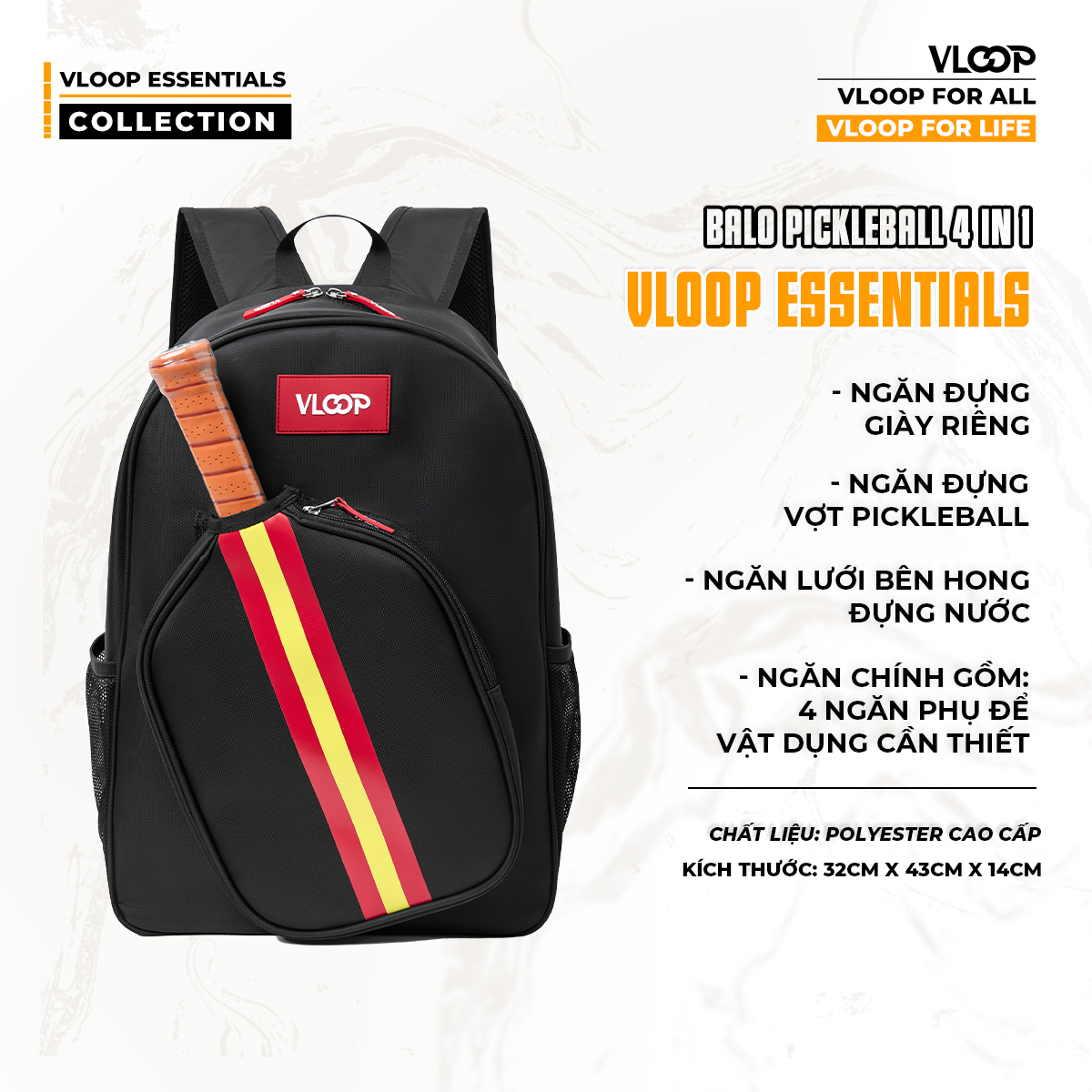  BaLô Pickleball VLOOP ESSENTIALS 