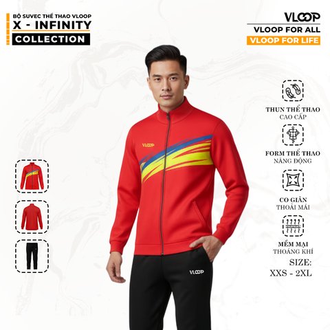 BỘ SUVEC THỂ THAO VLOOP - X INFINITY - CHẤT THỂ THAO - DÁNG THỜI THƯỢNG