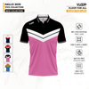  ÁO THỂ THAO VLOOP CỔ POLO MÀU HỒNG - ĐEN - BST HALLO 2025 - VIVA COLLECTION 