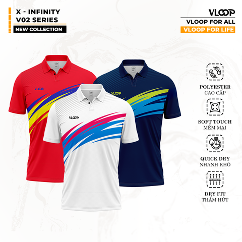 ÁO THỂ THAO CỔ POLO VLOOP - BỘ SƯU TẬP X INFINITY V02 - 2025