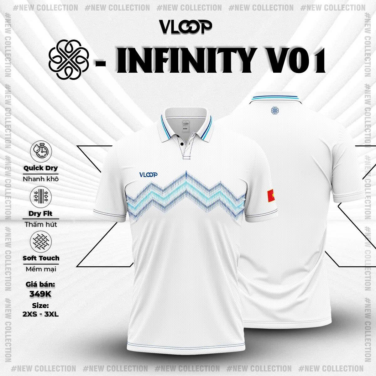  ÁO THỂ THAO CỔ POLO VLOOP - BỘ SƯU TẬP X INFINITY V01 - 2025 