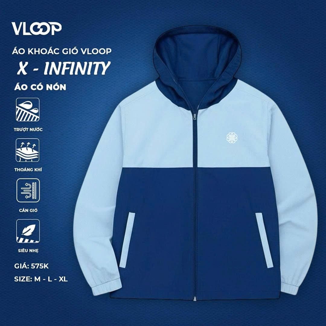  ÁO KHOÁC GIÓ THỂ THAO CAO CẤP - CÓ NÓN 