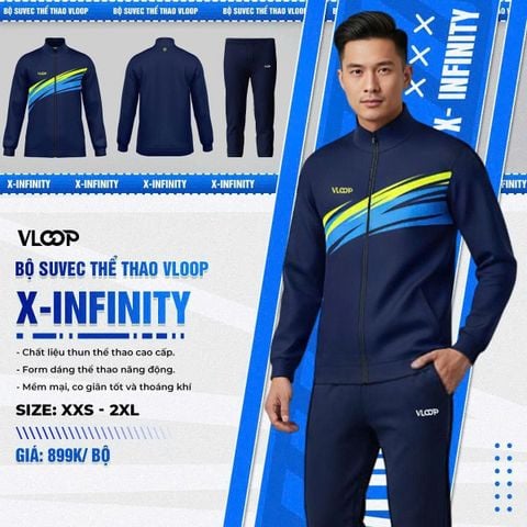 BỘ SUVEC THỂ THAO VLOOP - X INFINITY - CHẤT THỂ THAO - DÁNG THỜI THƯỢNG