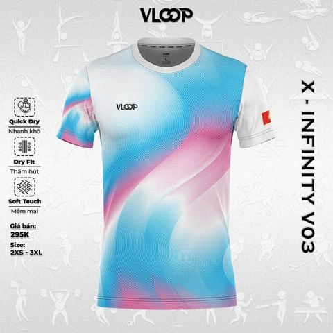 ÁO THỂ THAO CỔ TRÒN VLOOP - BỘ SƯU TẬP X INFINITY V03