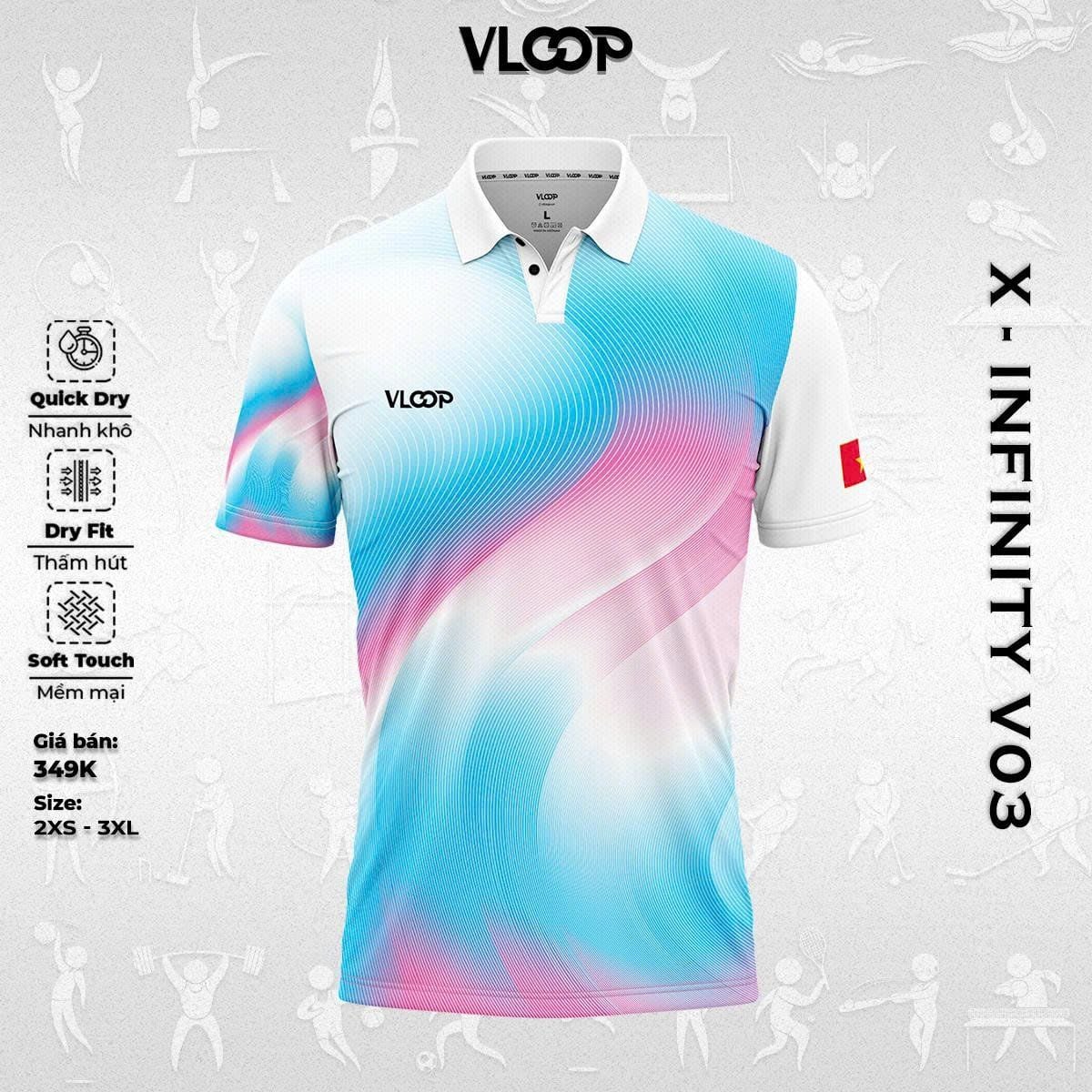  ÁO THỂ THAO CỔ POLO VLOOP - BỘ SƯU TẬP X INFINITY V03 