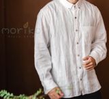  Áo somi nam màu trắng tay dài 
