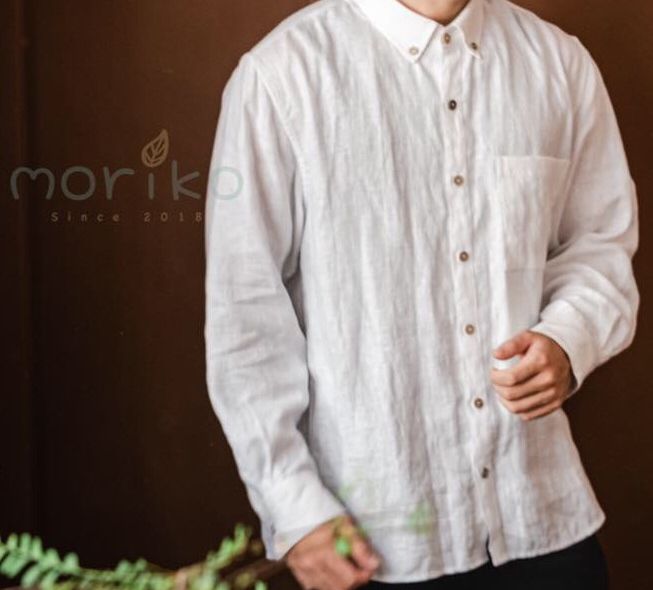  Áo somi nam màu trắng tay dài 
