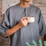  Áo nam cổ tròn tay ngắn - Xám 