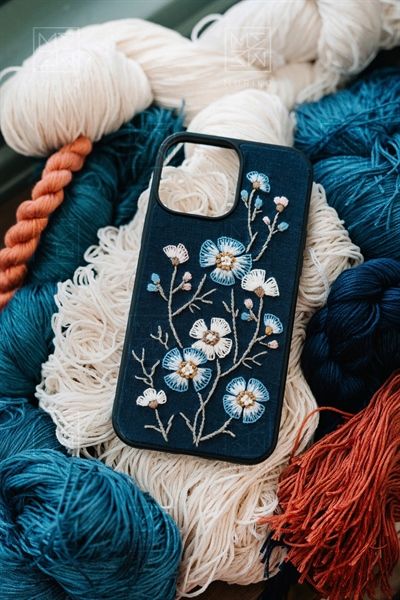  Case Iphone - Thạch thảo - Xanh navy 