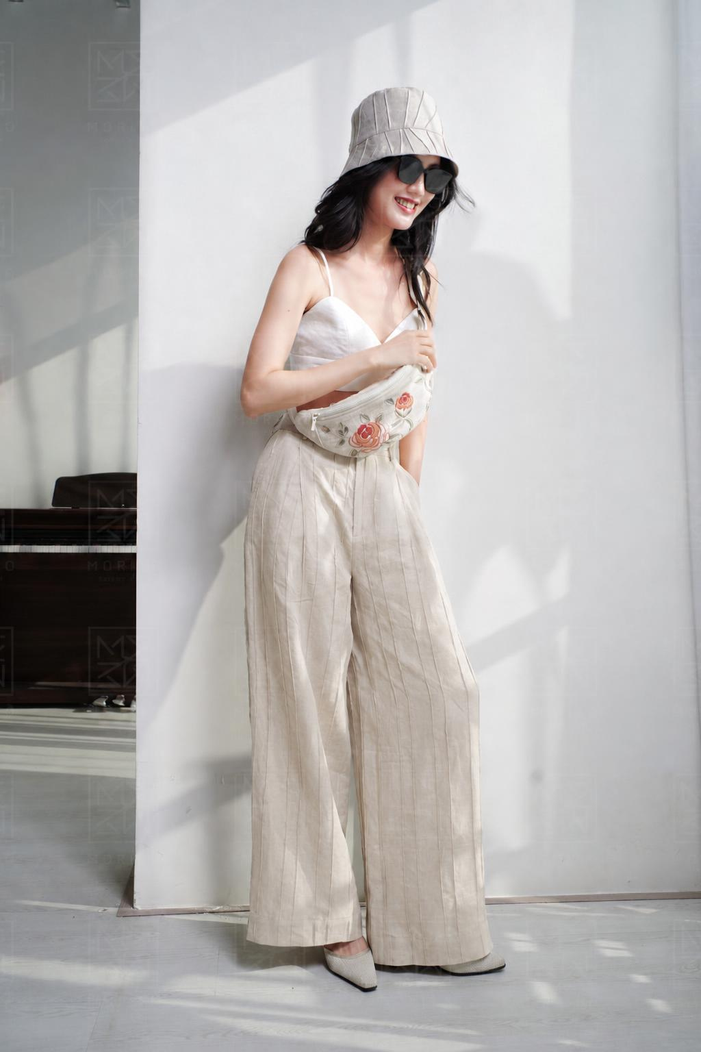  Quần dập pli thủ công 
