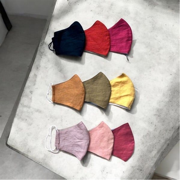  Khẩu trang linen 2 lớp 