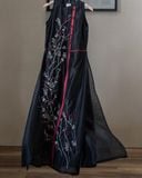  Áo dài Khuê (Thêu cành Mận) 