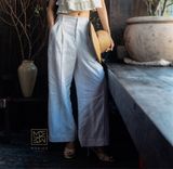  Quần tây suông chần ly trước 