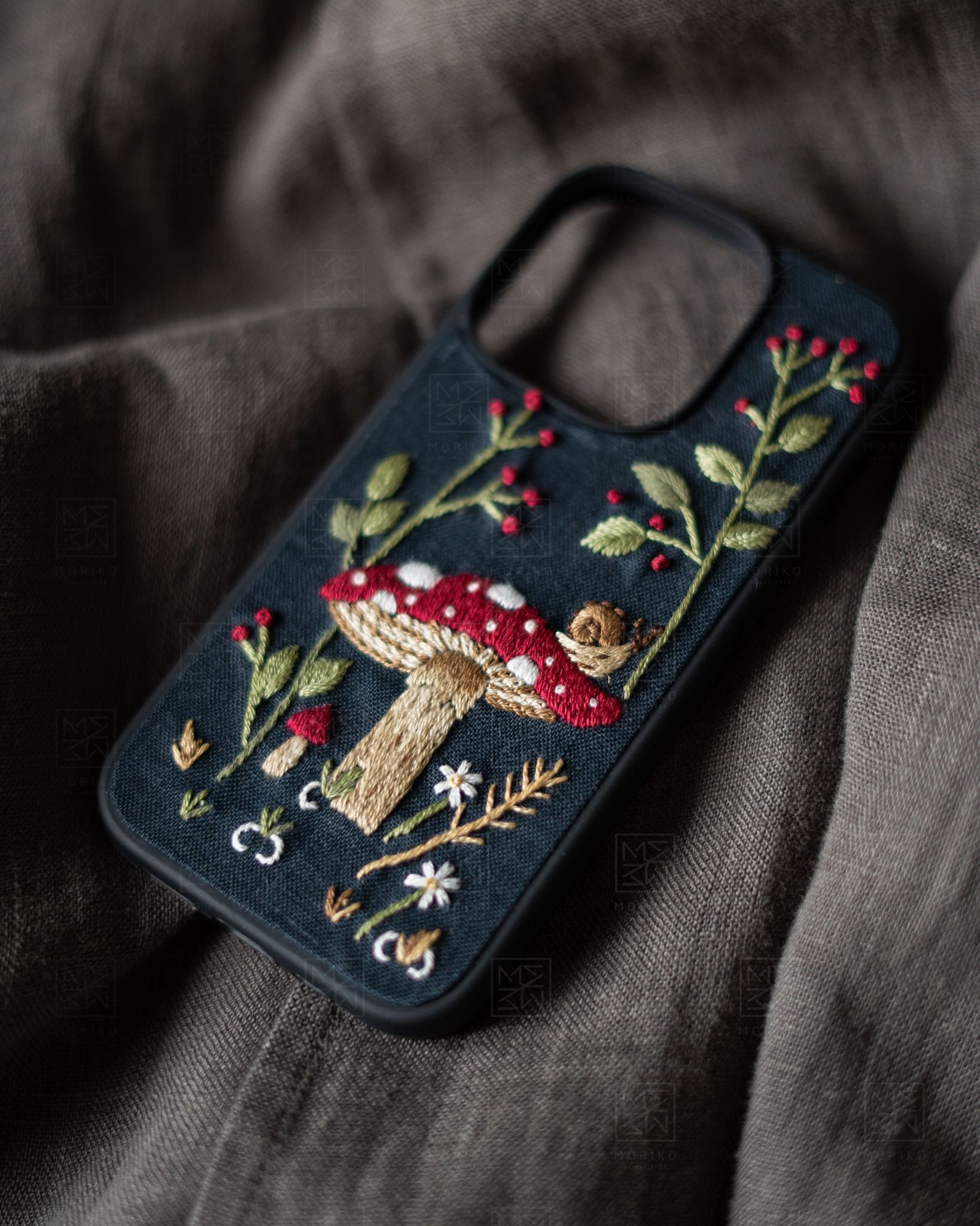  Case Iphone - Nấm - Đen 