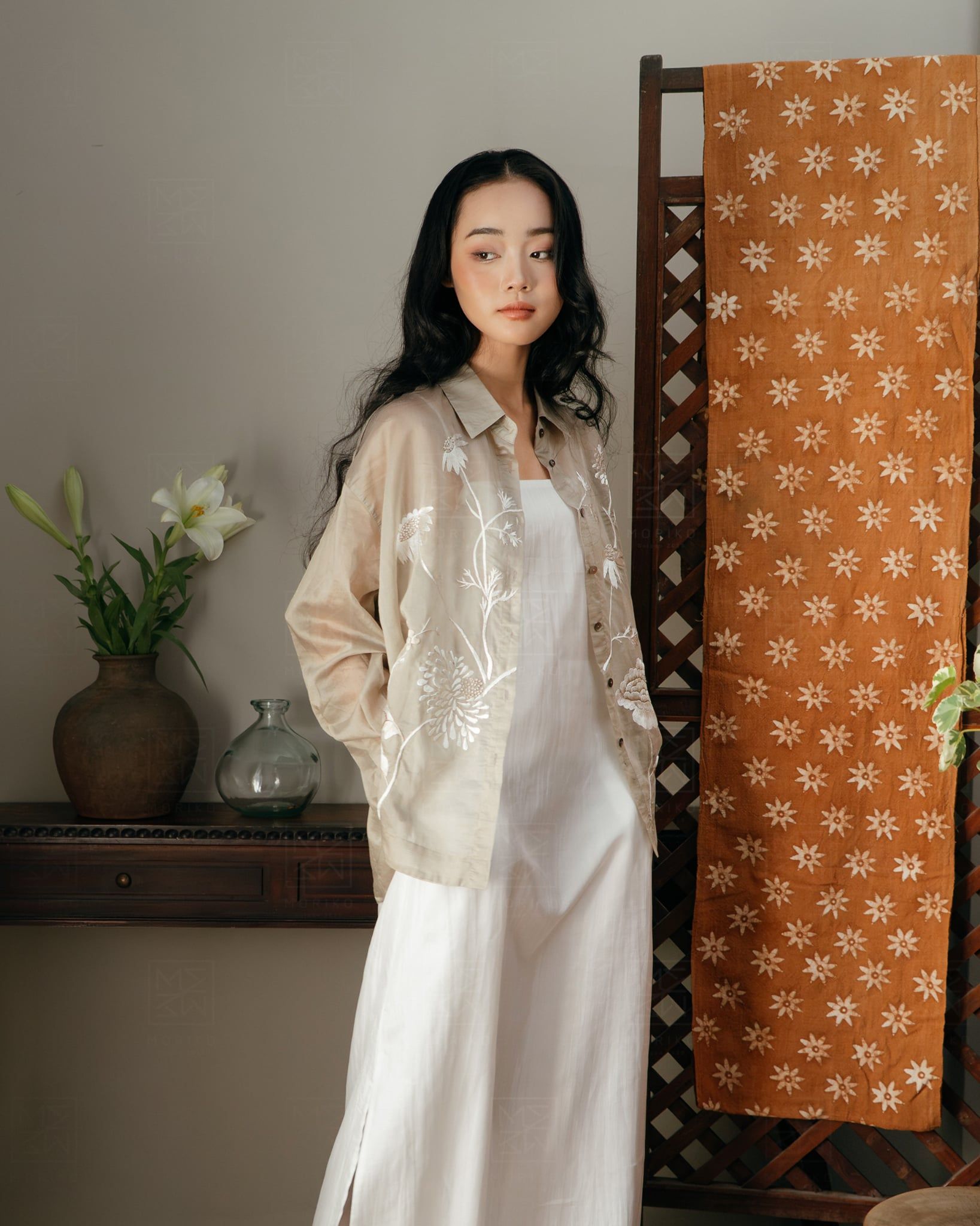  Áo somi Cúc Tường 