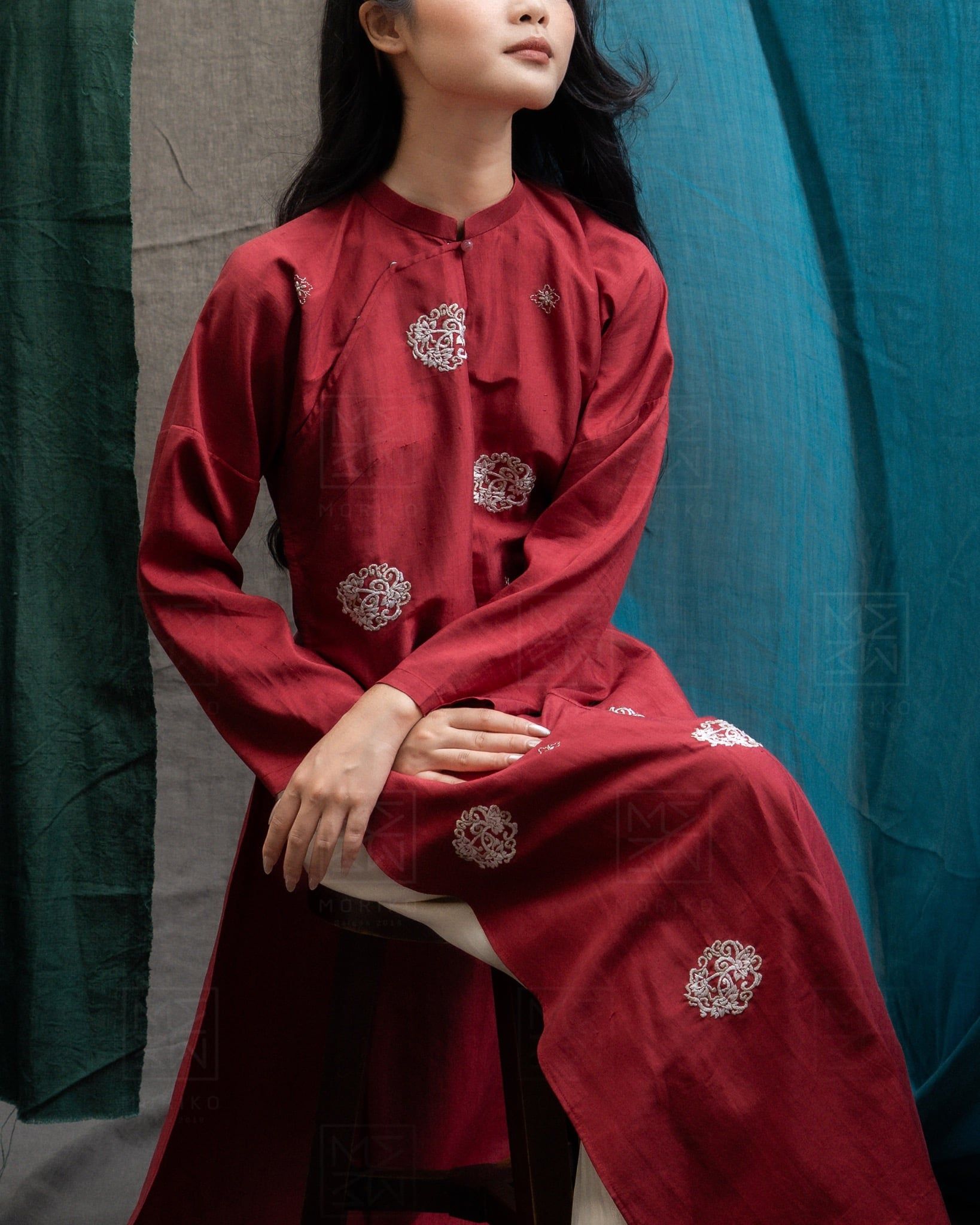  Áo dài Tịnh Liên (ngũ thân) 