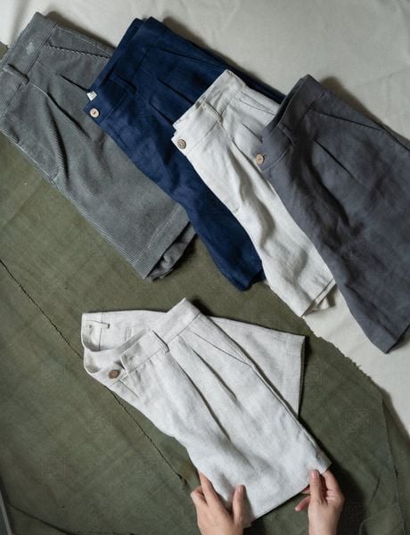  Quần short linen 