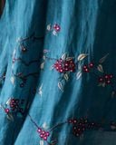  Khăn choàng tơ tằm thêu cành hoa mai 