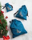  Túi rút thêu Noel 