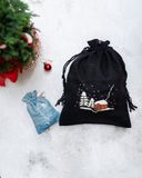  Túi rút thêu Noel 