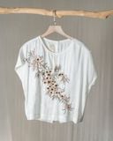  Áo Croptop thêu Thanh Liễu 