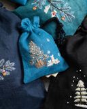  Túi rút thêu Noel 